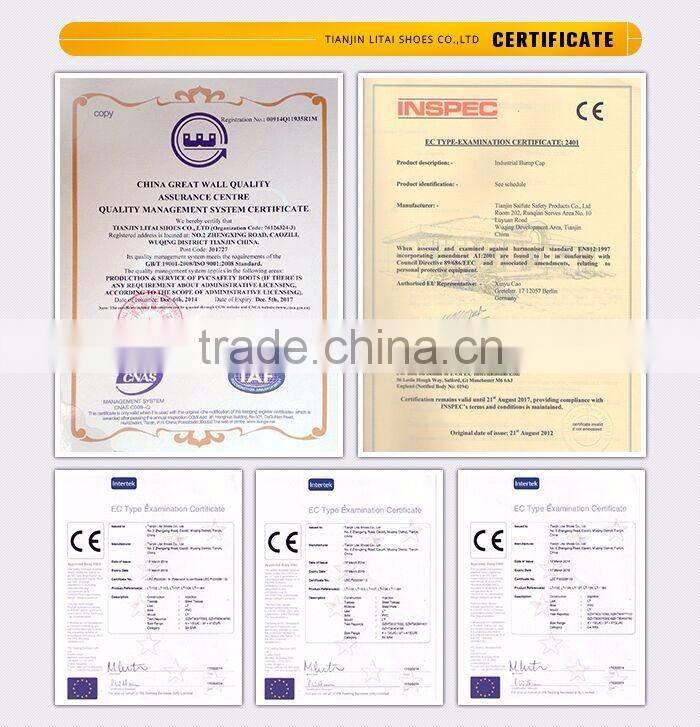 Acid Resistant Black Industrial Steel Toe PVC Safety Rain Boots