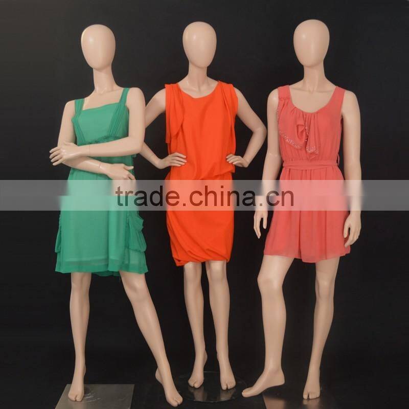 Abstract sex female sitting mannequin for window display