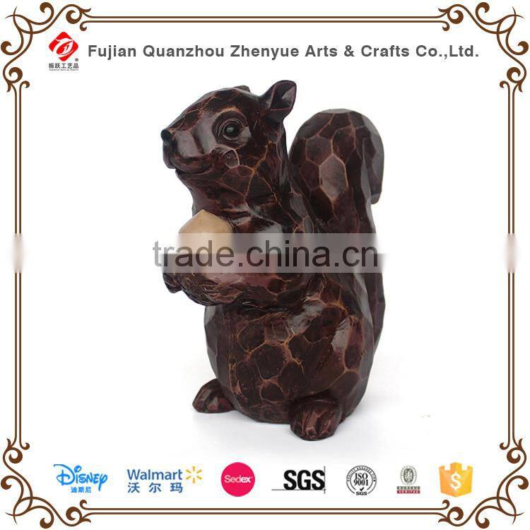 2015 Synthetic wood resin statue with owl shape