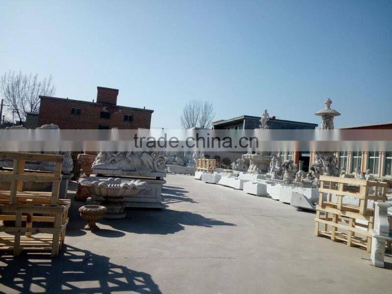 Egyptian beige marble foutain with lady statue