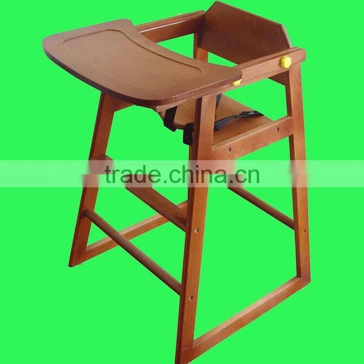 Convenient pine paulownia wooden baby high chair baby dinner chair and table,baby feeding seat,highchairs