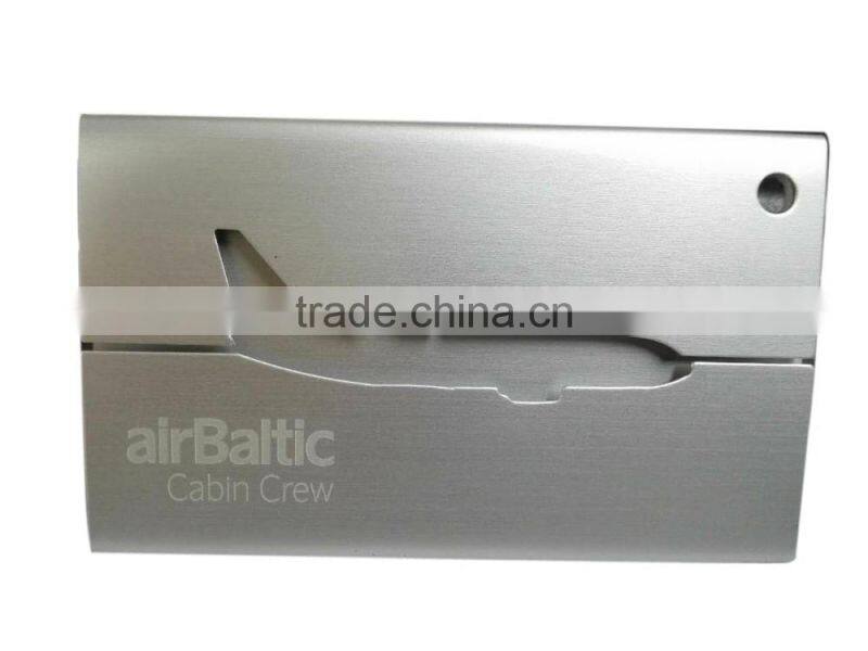 Custom Metal Luggage Tags with Wire Loop