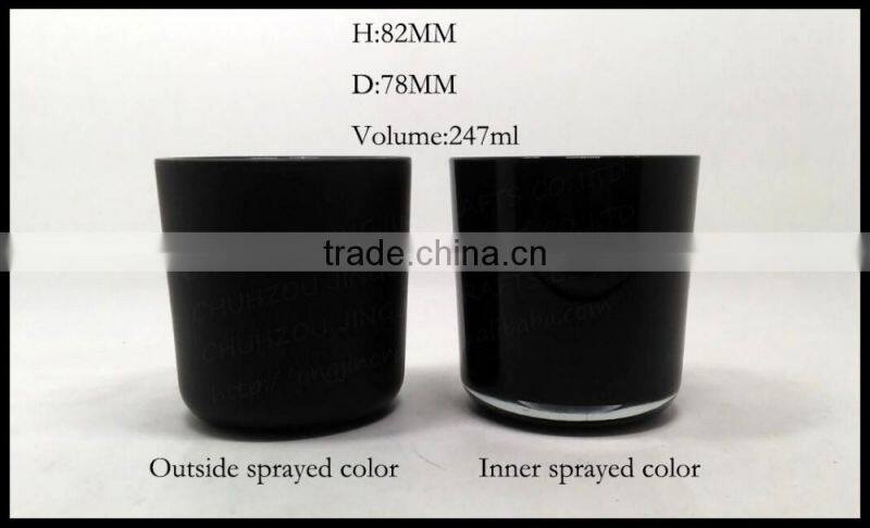 North America super quality best selling factory customized glass candle jar