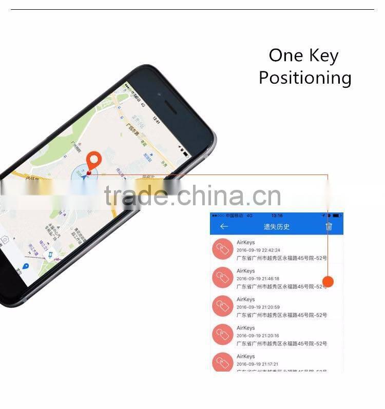 Simple Design Matel Smart Bluetooth Anti-lost Alarm Keychain, Personal Anti-lost Key Tracker