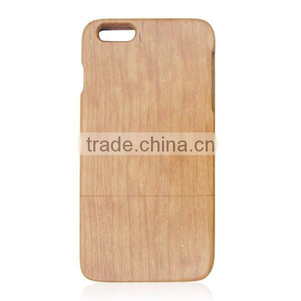 Natural cherry wood phone case,stuck up and down case for iPhone6