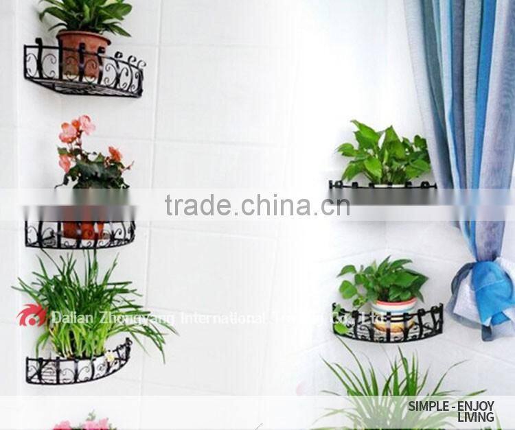 hanging iron flower display stand basket corner storage racks bathroom storage racks