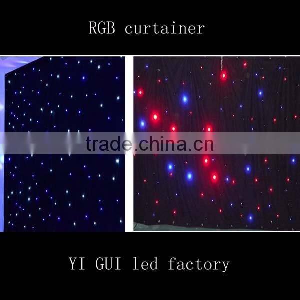 single color starlit dmx led curtain lights backdrop