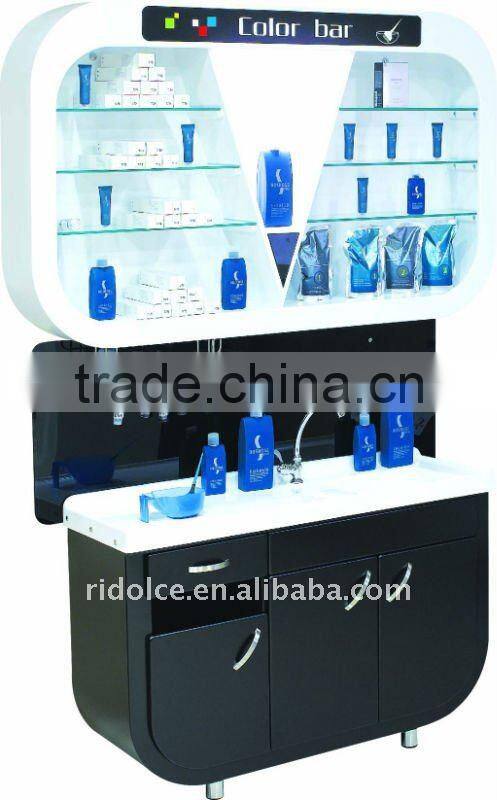 Shelf/ Display for hair products/ Color Bar/ B211 WITH SINK