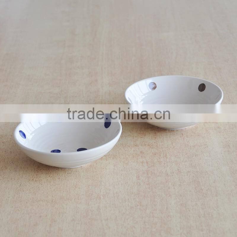 Square shape ceramic hand painting small bowl