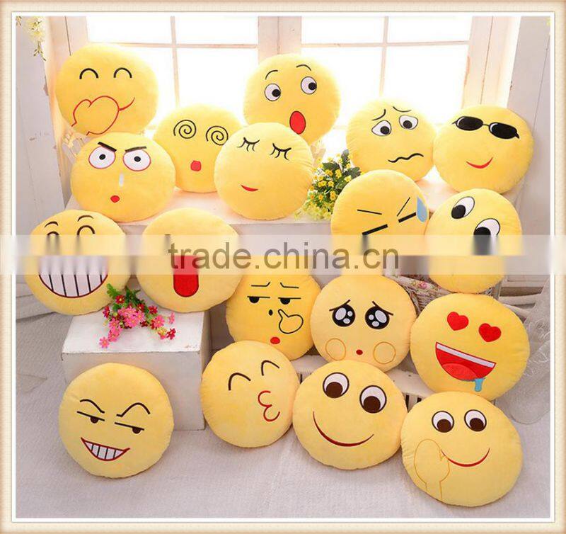 Home decoration thermal spot QQ expression Emoji pillow cojines emoticonos capa