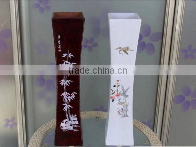 Cheap wooden flowerpot