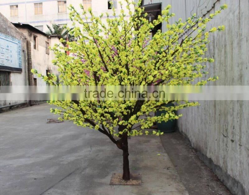 artificial peach flower tree for interior decoration