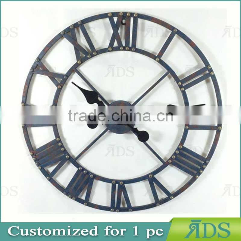 Metal Oval Wall Clock