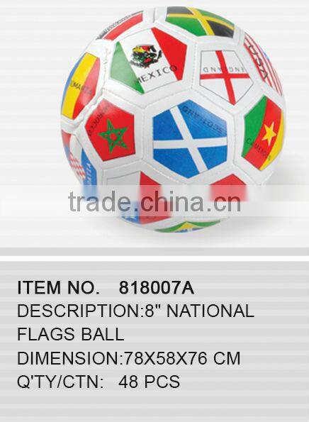 8" National flags ball