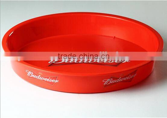 colorful round bar serving hot sale beer tray