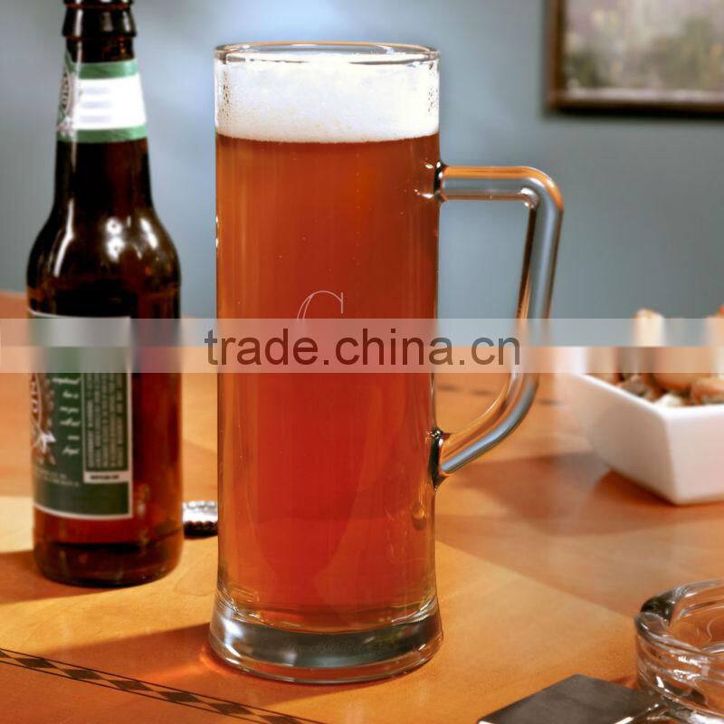 Long glass beer mug, promotional mug,couple mugs