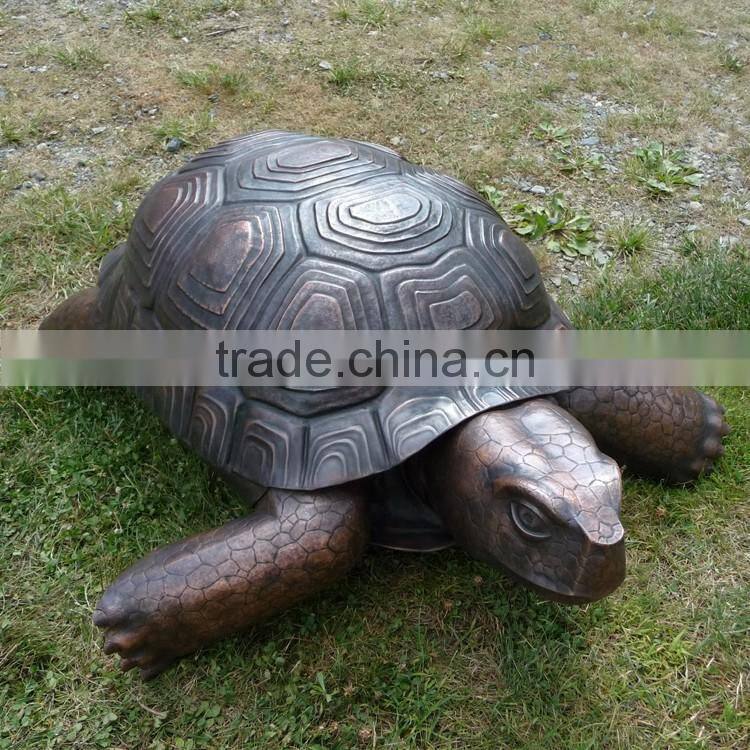 Life size animal metal crafts sculptures bronze tortoise sculpture for sale