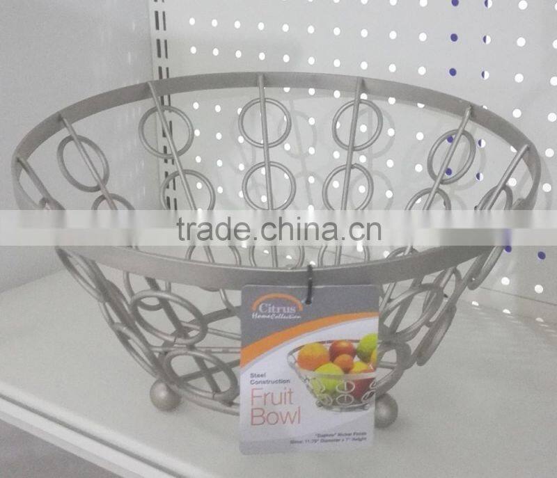 High quality new modern metal fruit bowl