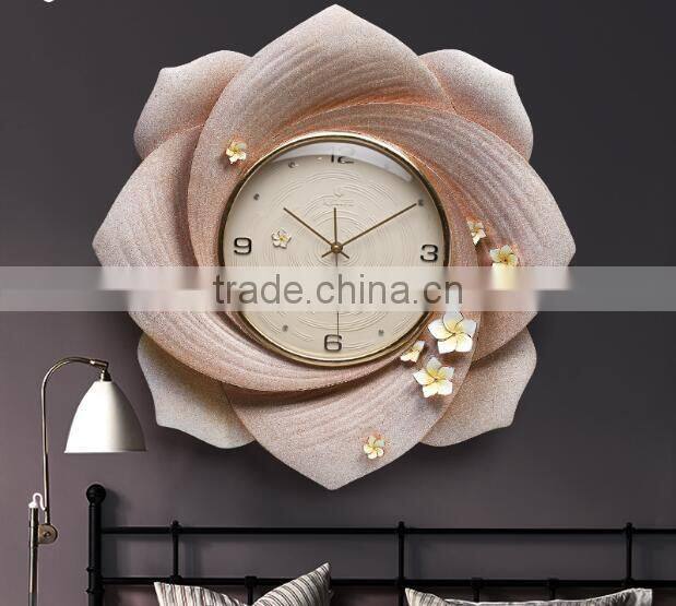 M28B Momoda Creative modern fancy elegant 3D flower wall clock quiet quartz home decoration large wall table clock set
