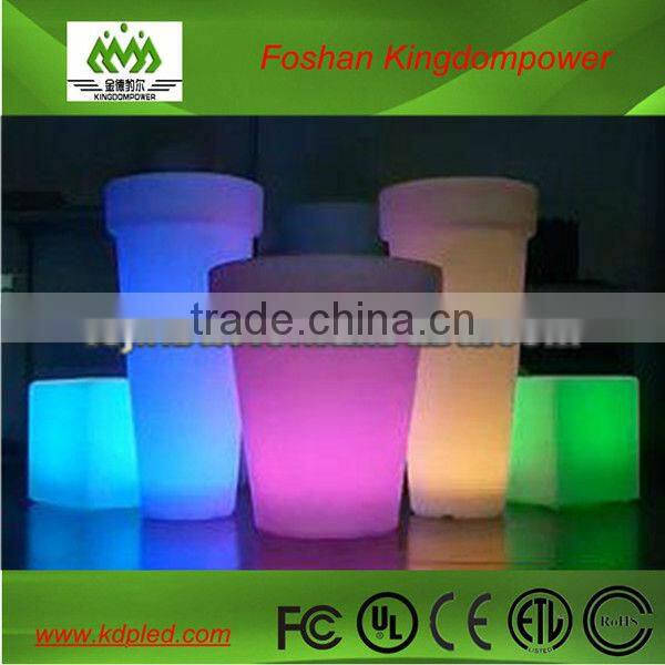 color changing plastic rechargeable nightclub flowerpot