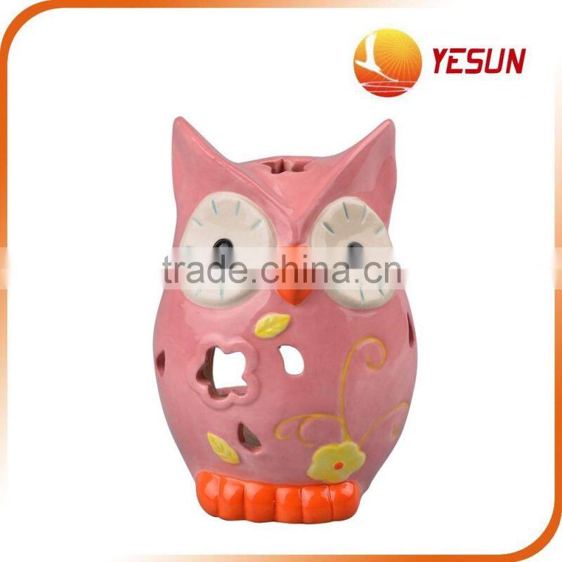Candle Holder,Ceramics Candle Holder ,Owl Candle Holder