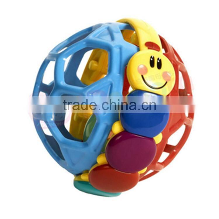 Early Educational Toy Ball Bendy Ball Plastic Baby Rattle