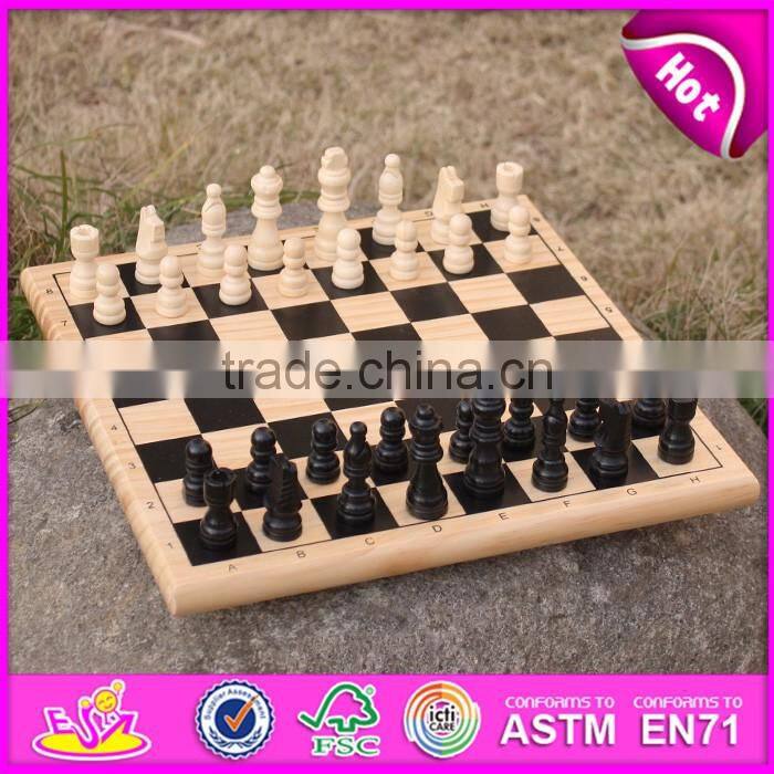 2017 Intelligent wooden board chess,most popular wooden chess borad,brain training wooden board chess W11A051