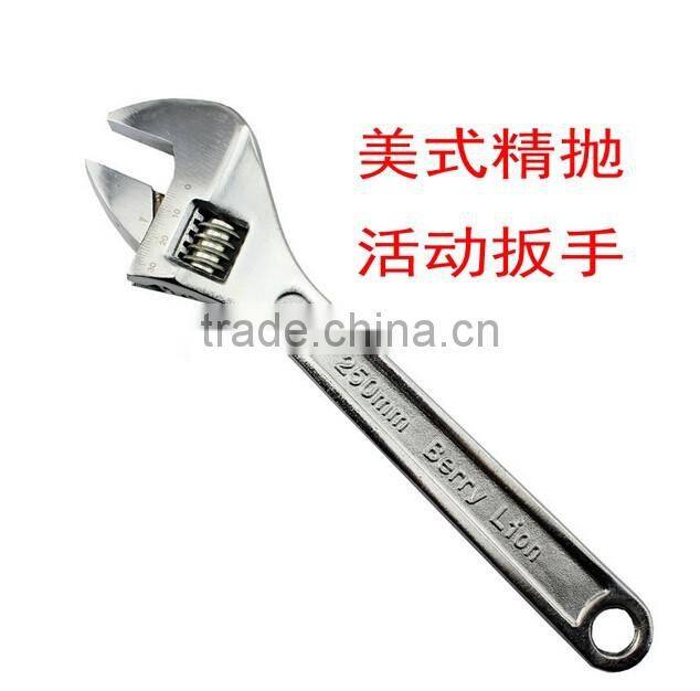 BERRYLION drop forged 10'' adjustable wrench with scale with high quality