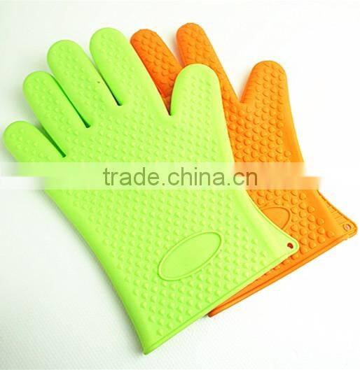 11030 Silicone Heat Resistant Grilling BBQ Gloves for Cooking, Baking, Smoking & Potholder