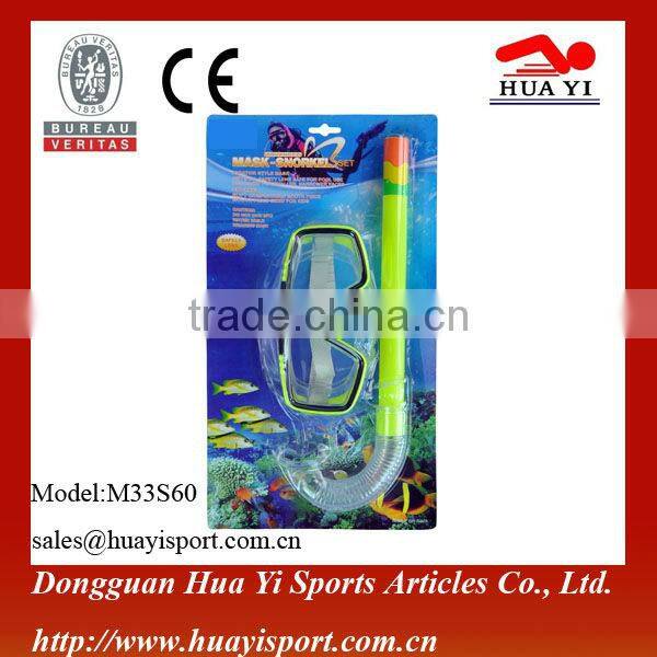 Factory wholesale high quality PVC diving equipment diving mask snorkels