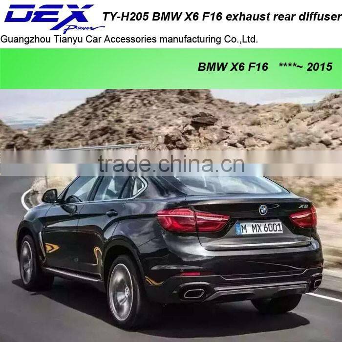 racing exhaust tail pipe PP rear diffuser for B~MW X6 F16 muffler tip