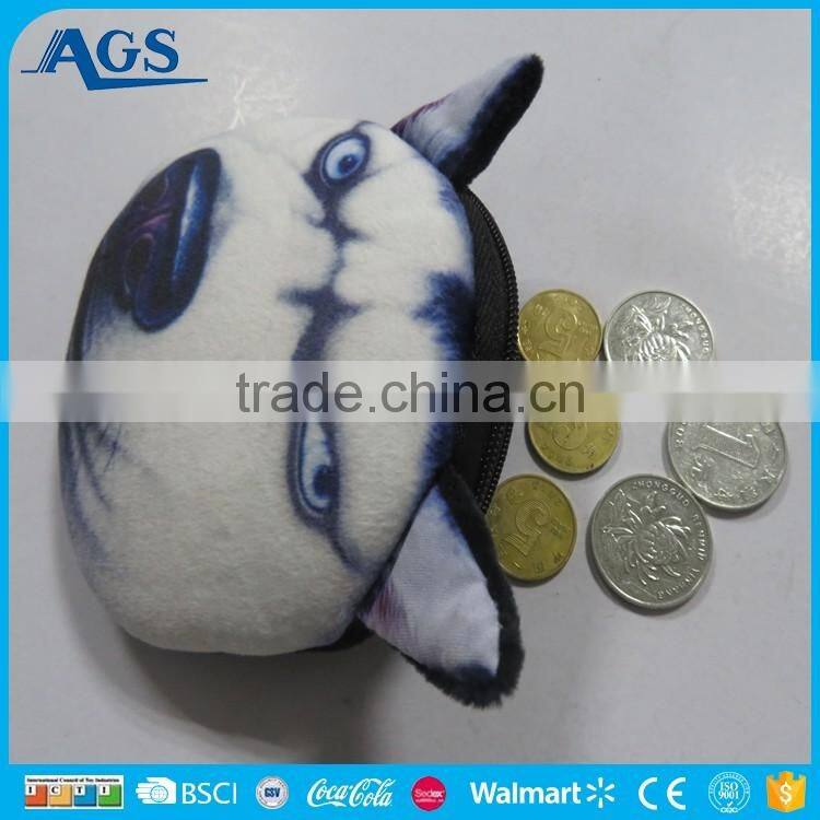 Cartoon lovely design zipper trasparent bag for girl