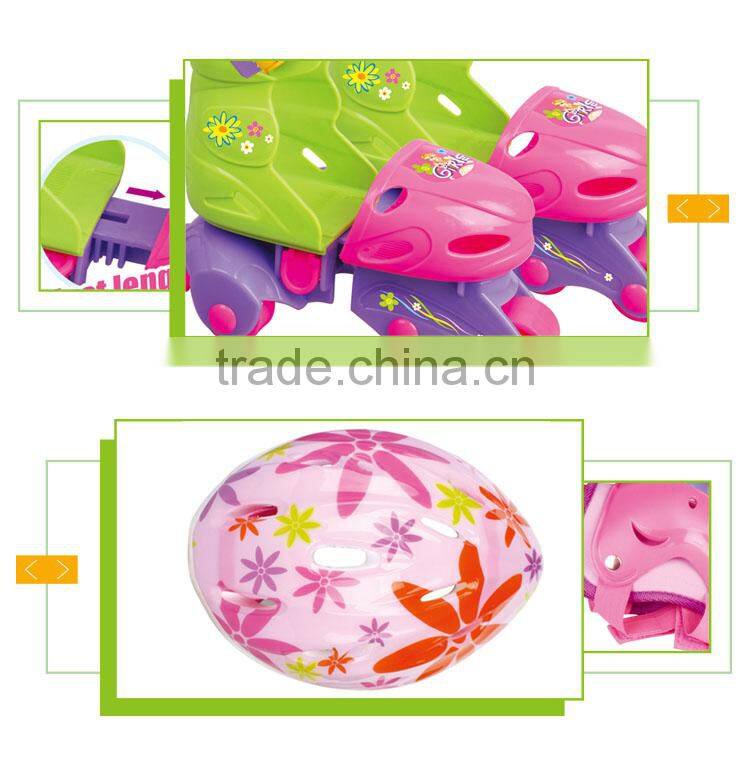 New design kid outdoor play 4 wheel retractable roller skate shoes