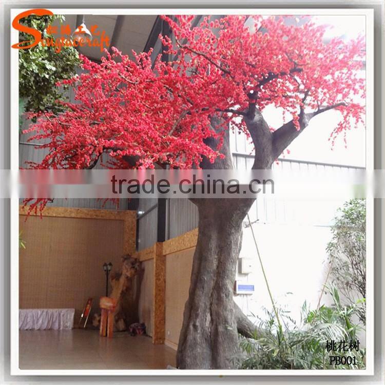 Hot sale artificial cherry tree decoration indoor fake tree artificial pink cherry treeerry blossom tree