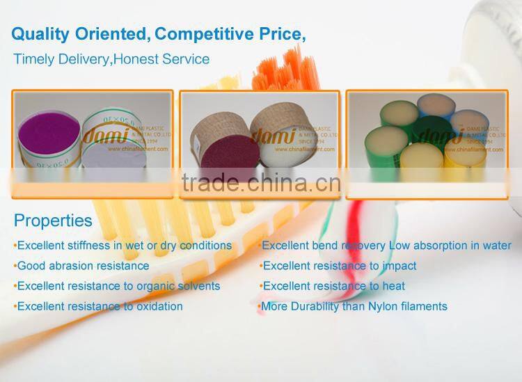 PBT Bristles tooth brush Filaments