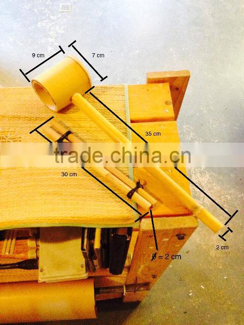 Custom green bamboo garden water fountains /water spouts