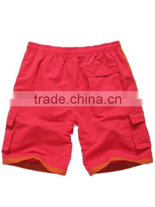 2014 new style mens solid color beach wear swim shorts
