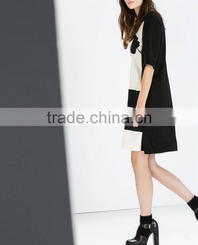 elegant quality ladies sexy party dress fashion wholesale new black lace and nude evening dress