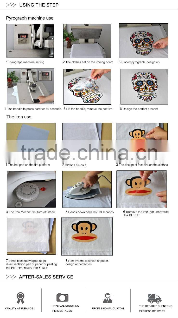 Nice Design Blue Luminous T-shirt Heat Transfer Printing Label