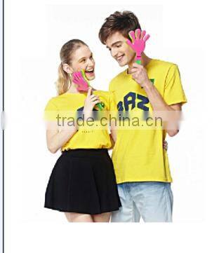 Lovers shirt customize plain dyed t shirt wholesale