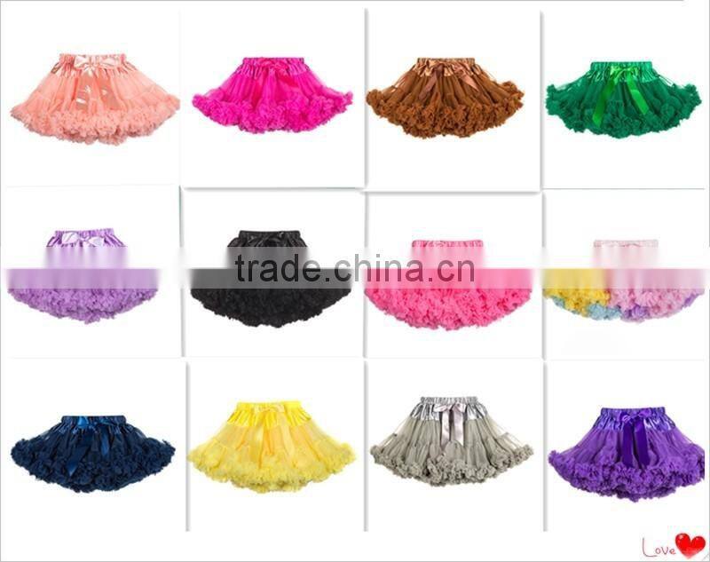 2017 Wholesale baby clothing baby skirt girl petti skirt colorful tutu skirt fashion girl dance wear