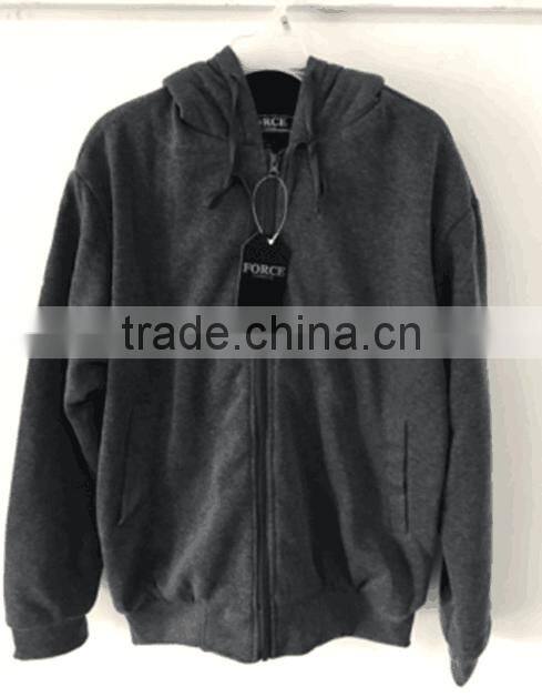 Sherpa lining simple style men hoody jacket