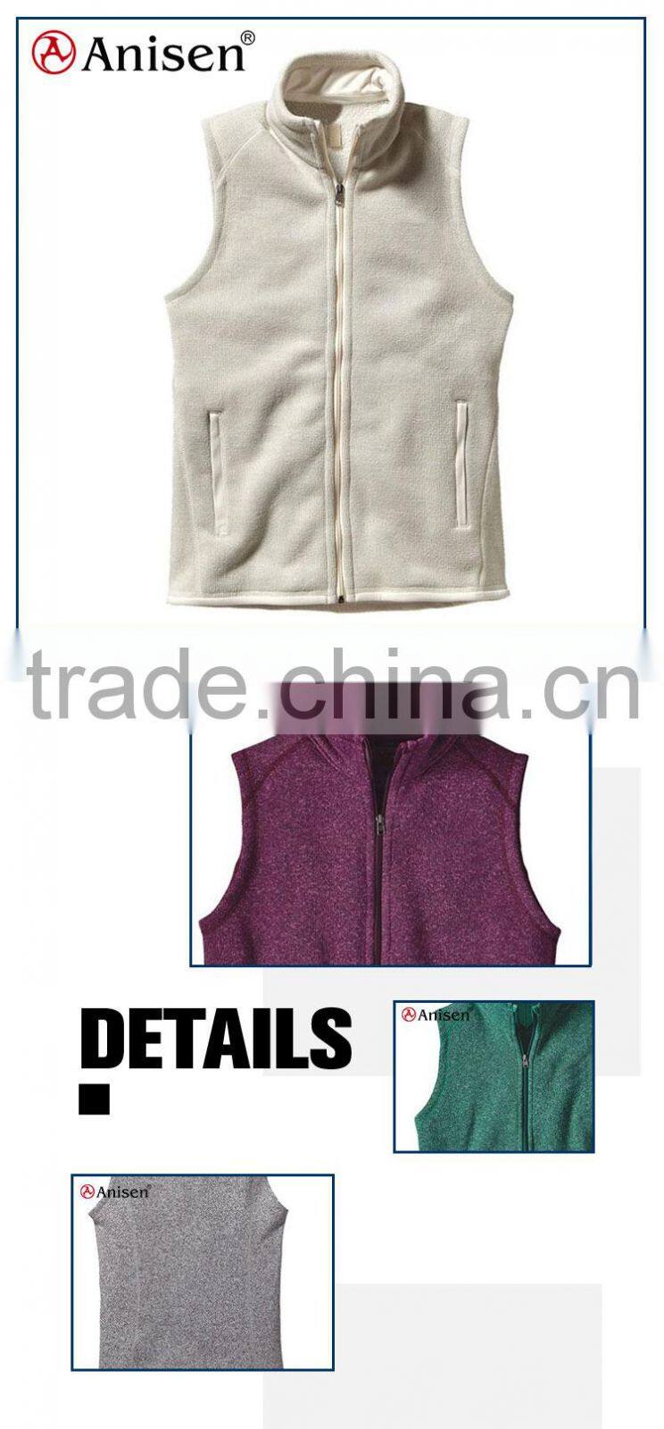 wholesale custom promotional polar fleece men vest
