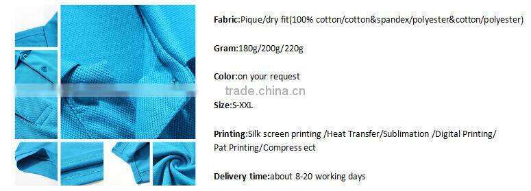 Fancy women's polo with green collar contast cotton women's polo t-shirt