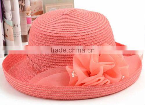 Cheap Straw Fashionable Fedora Hat,Fashion Straw Hat