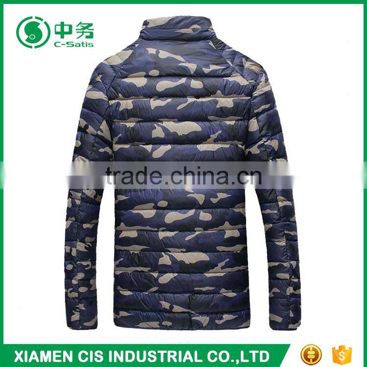 2017 New Style Winter Keep Warm Mens Ultralight Camo Printed Puffer Jacket for Sale