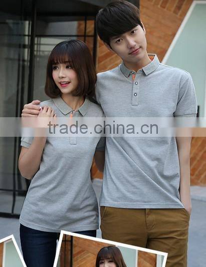2017 China OEM alibaba wholesale high quality hot sale couples Polo shirt custom