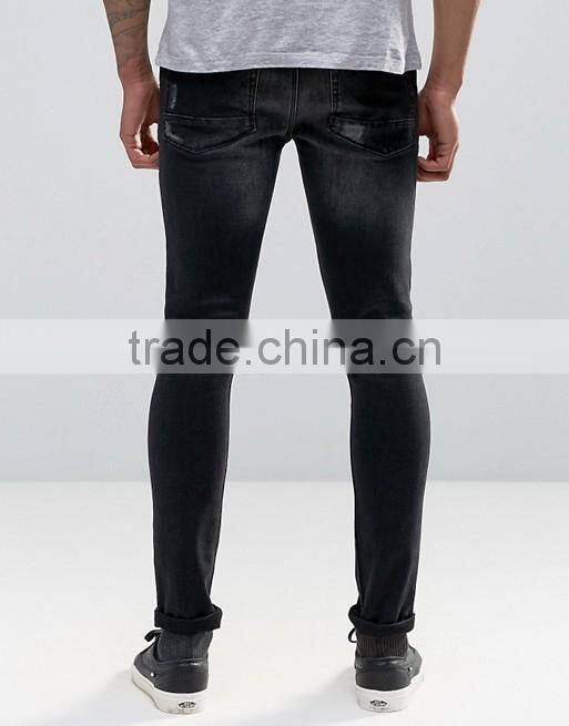 2016 new fashion skinny jeans mens wholesale ripped jeans