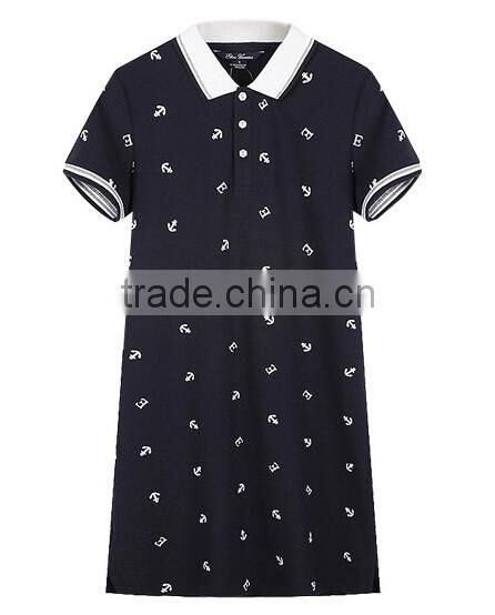 2016 wholesale Customized high school uniform designs different types of uniforms girl polo dress