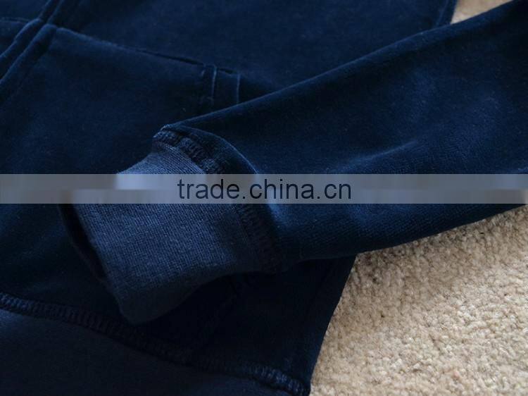 custom design sports training set woman athletic dress women's winter velvet sports track suit